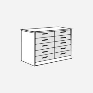 133-dvokrilna-nizka-omarica-s-predali