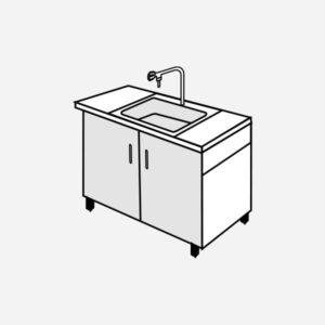 PULT s koritom PKV/120-60